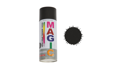 Spray vopsea MAGIC Negru lucios , 400 ml.