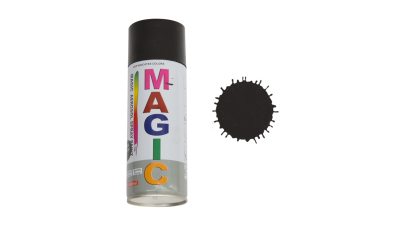 Spray vopsea MAGIC Negru mat , 400 ml.