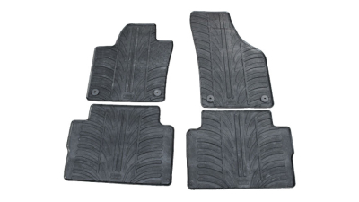 Set covorase auto din cauciuc Vw Sharan 2010-, Seat Alhambra 2010- (5 usi), Negru, Gledring, 4 buc.