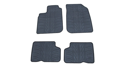 Set covorase auto din cauciuc Dacia Logan Berlina 2005-2013, MCV 2007-2013, 5 locuri, Negru, Gledring, 4 buc.