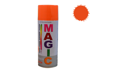 Spray vopsea MAGIC Portocaliu Fluorescent , 400 ml.