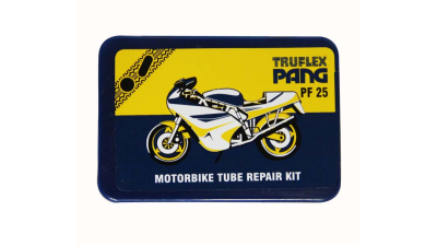 Set petice vulcanizare Pang PF25 pentru camera motociclete si scutere, 5 petice si solutie lipit