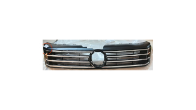 Grila radiator VW Passat (B7 (36)), 08.2010-07.2015 model BlueMotion, crom-negru, 3AA853651OQE, 95D105, COLT CRAPAT