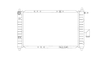 Radiator racire Daewoo Matiz II 2001-2005 , motorizare 1.0 46kw S-TEC,  radiator apa 96322941 , 458x295x18 mm aluminiu/plastic